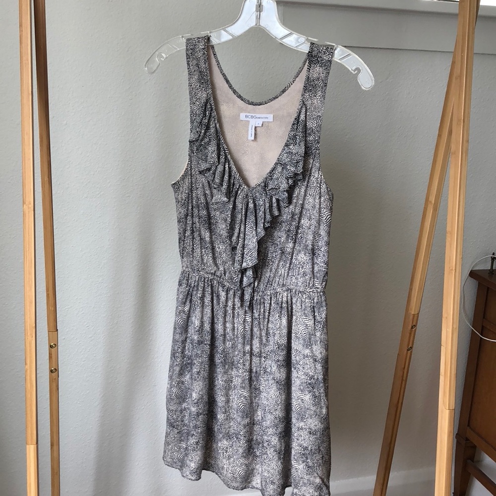 BCBGeneration dress with ruffled neck line